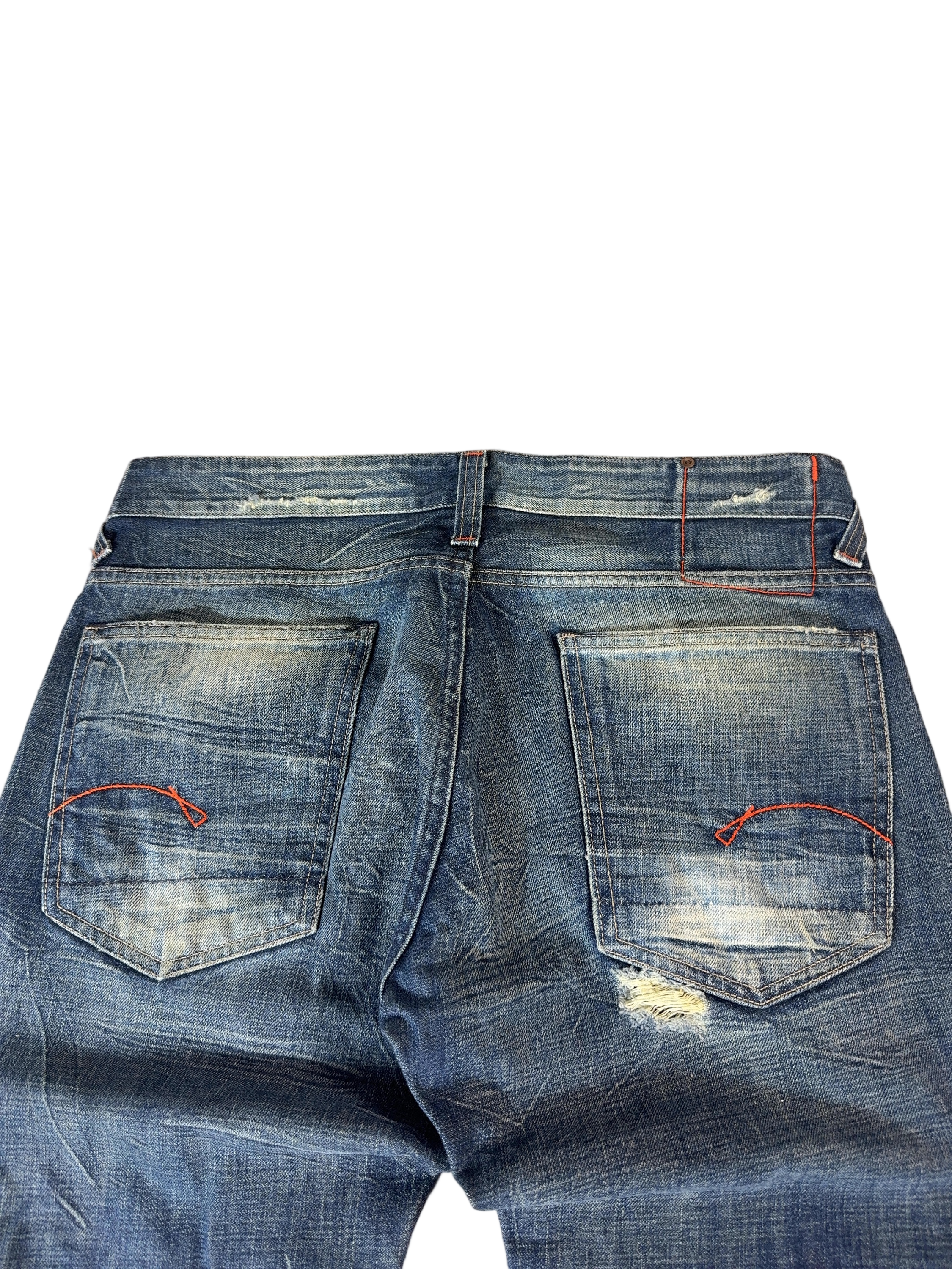 G-Star Washed Ripped Bootcut Jeans W34/L32