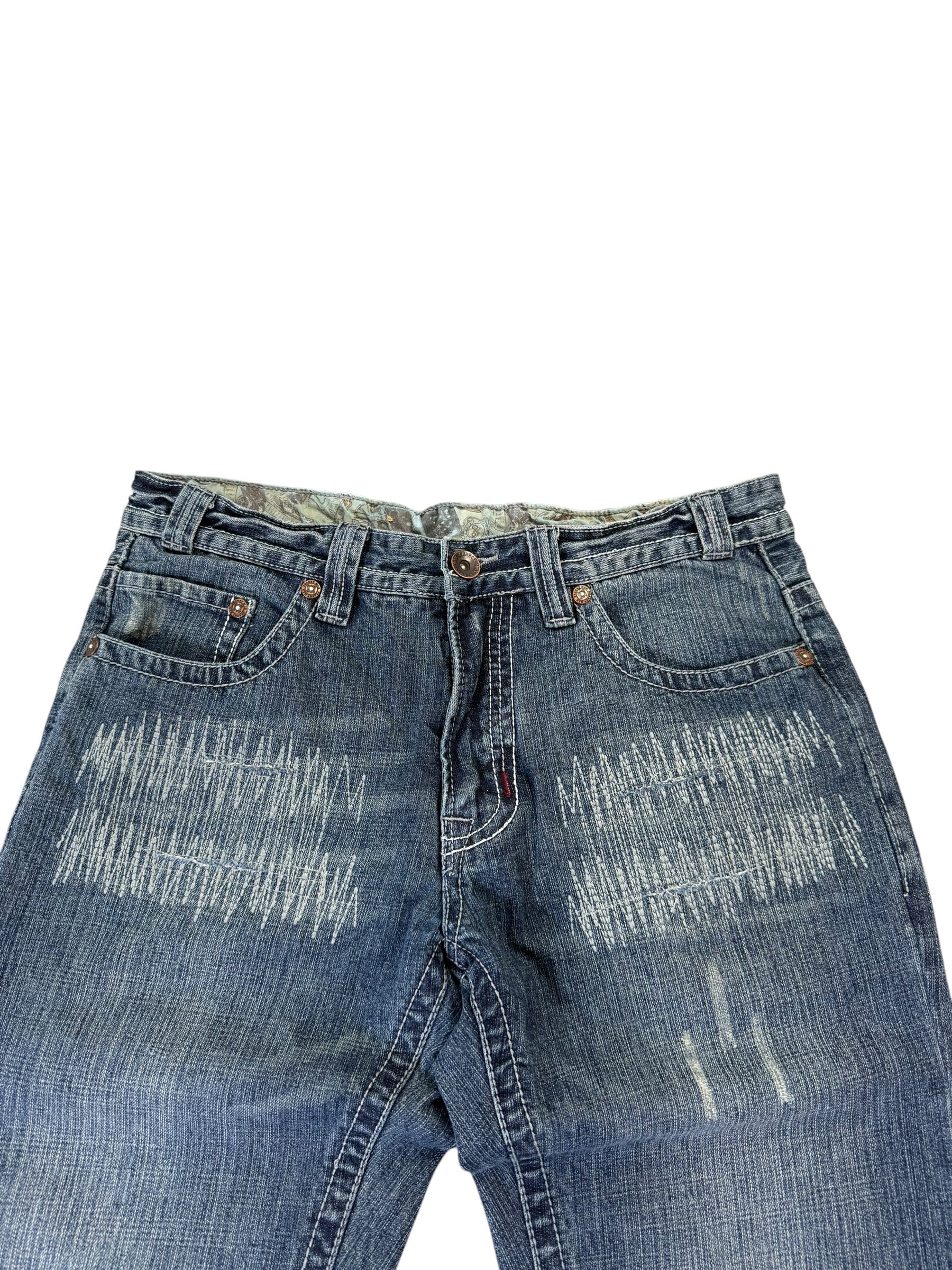 Washed detailed Bootcut jeans W33/L32