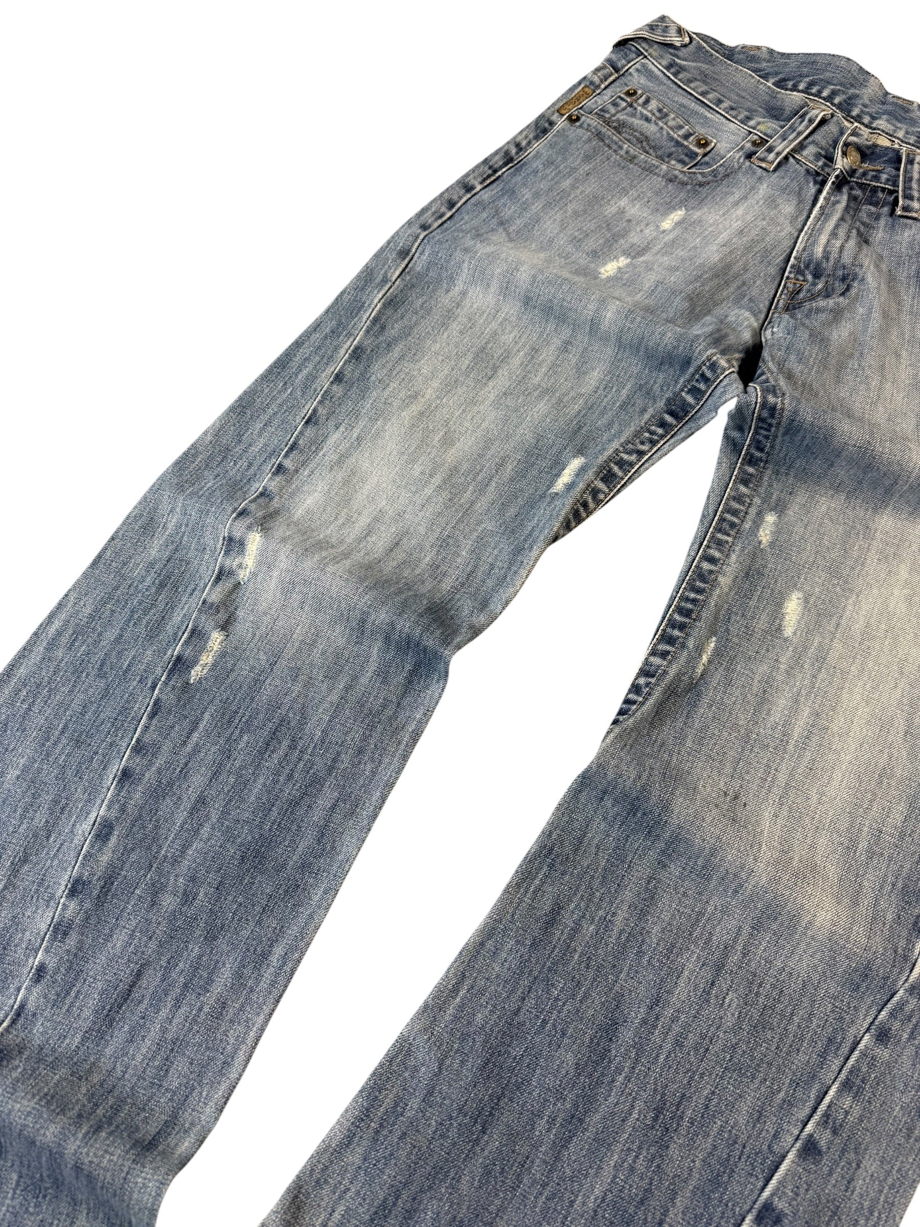 Armani ripped Bootcut jeans W33/L32