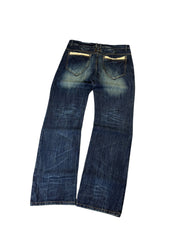 Washed Detailed Straight Jeans W35/L32