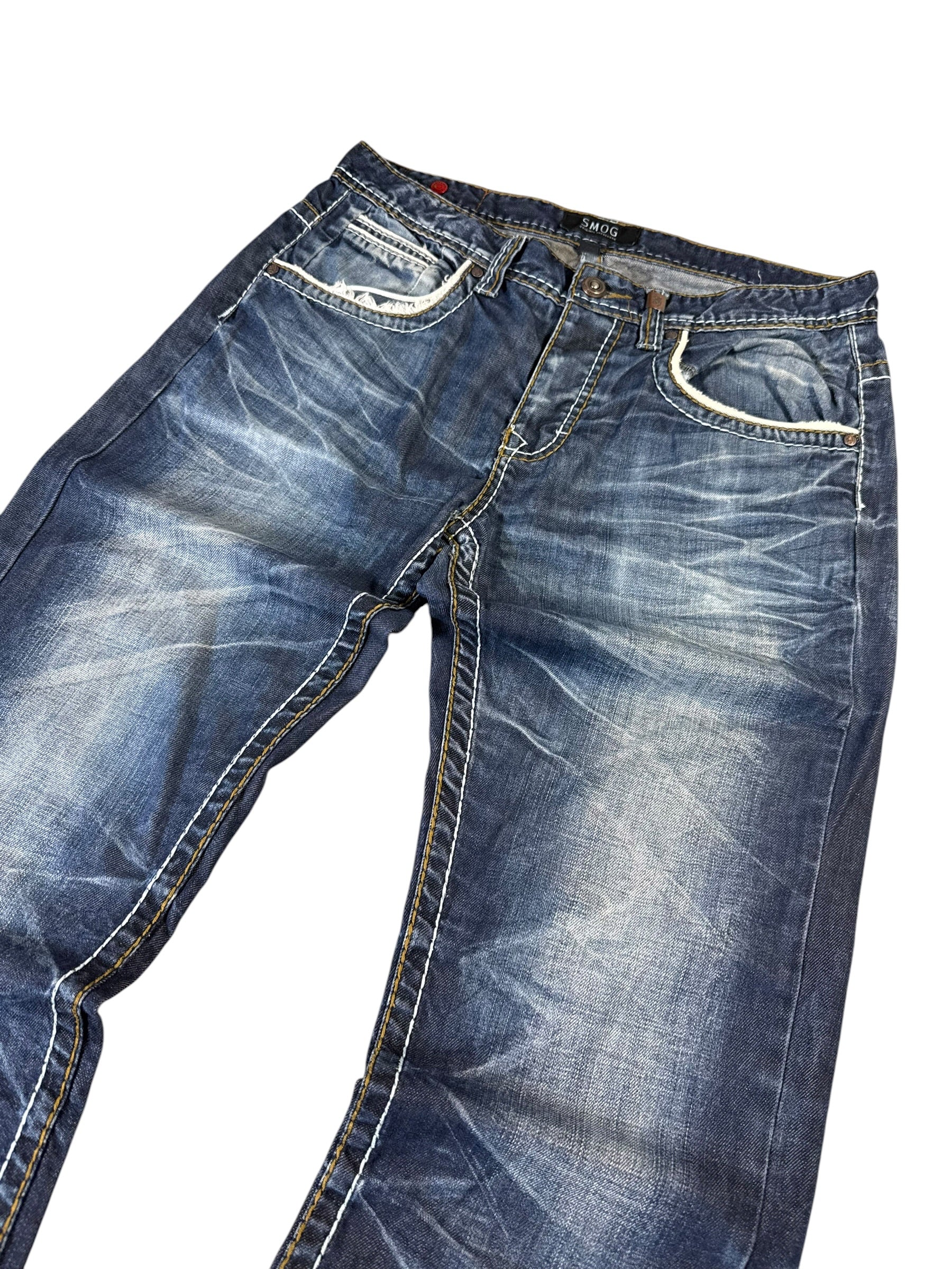 Washed Straight Jeans W34/L34