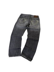 True Religion Washed Ripped Straight Jeans W34/L28