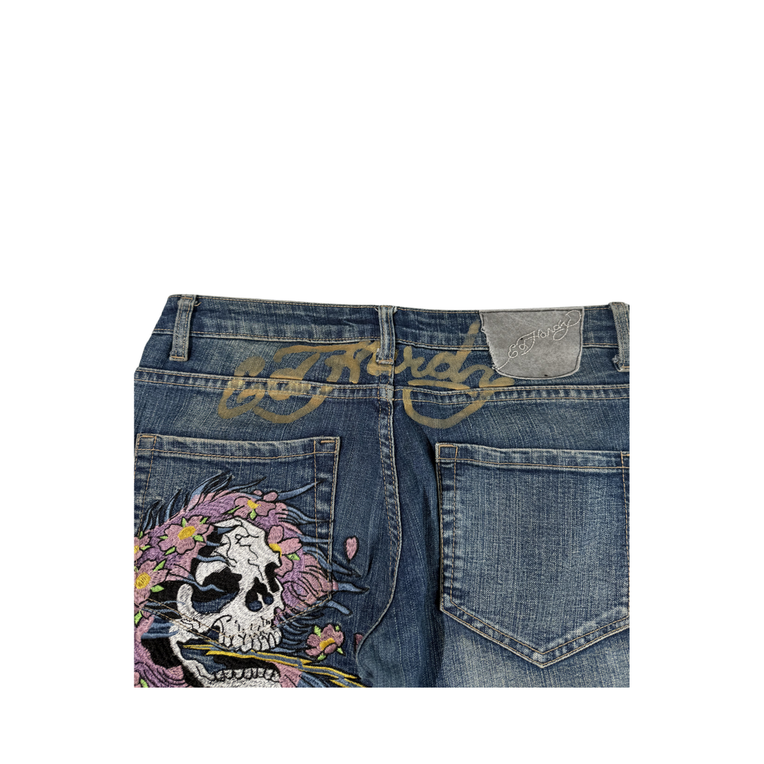 Ed Hardy Vintage Jeans Flared Fit Größe M/L