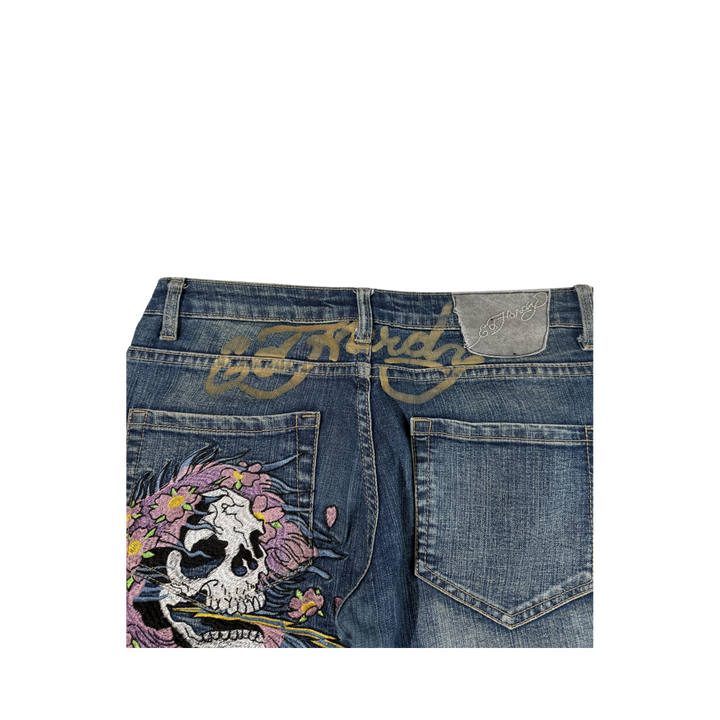 Ed Hardy Vintage Jeans Flared Fit Größe M/L