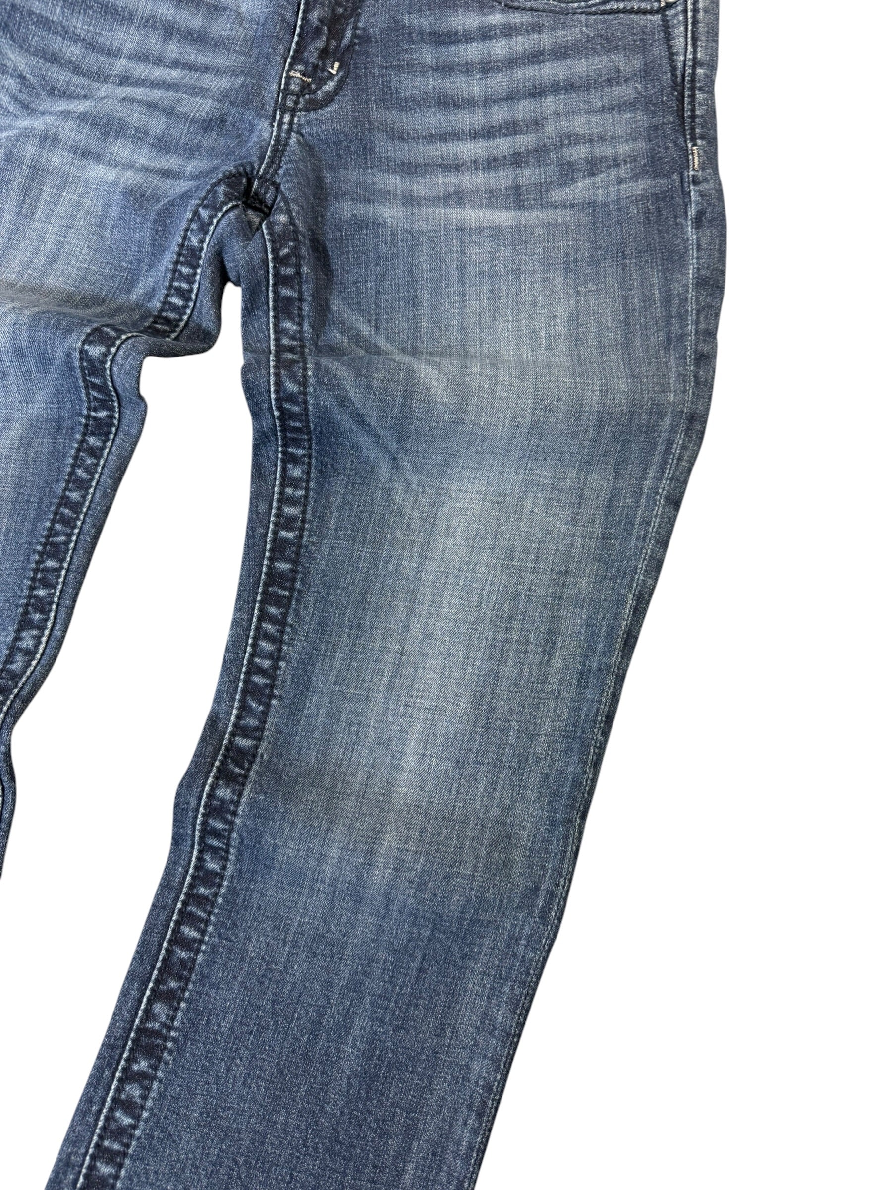Miss Me Back Printed Y2k Capri 7/8 Jeans W30