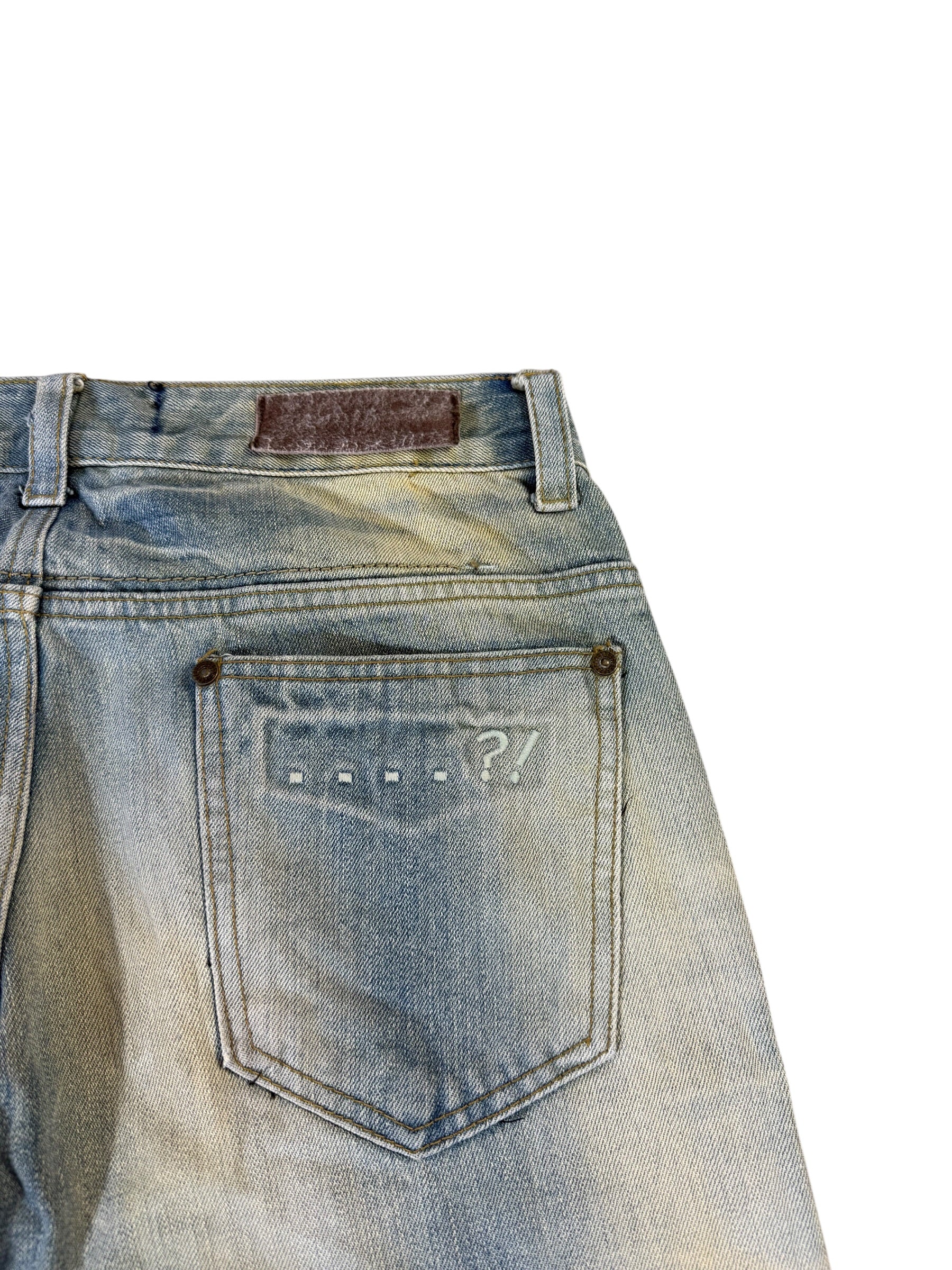 Washed Bootcut Detailes Jeans W33/L34