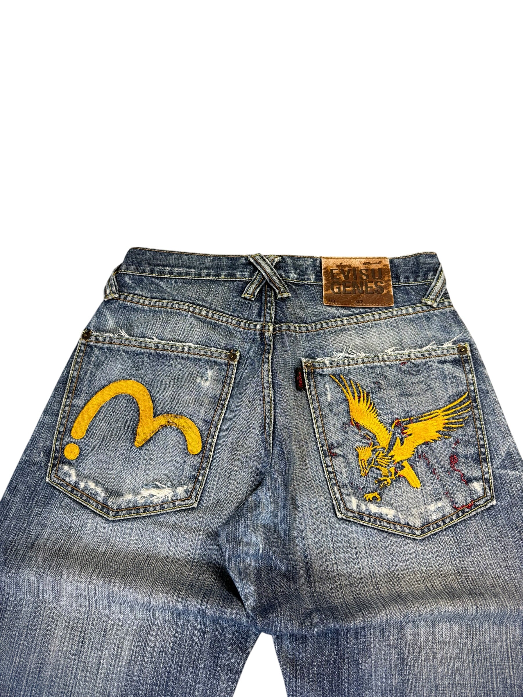 Evisu Big Printed Bootcut Jeans W28/L34