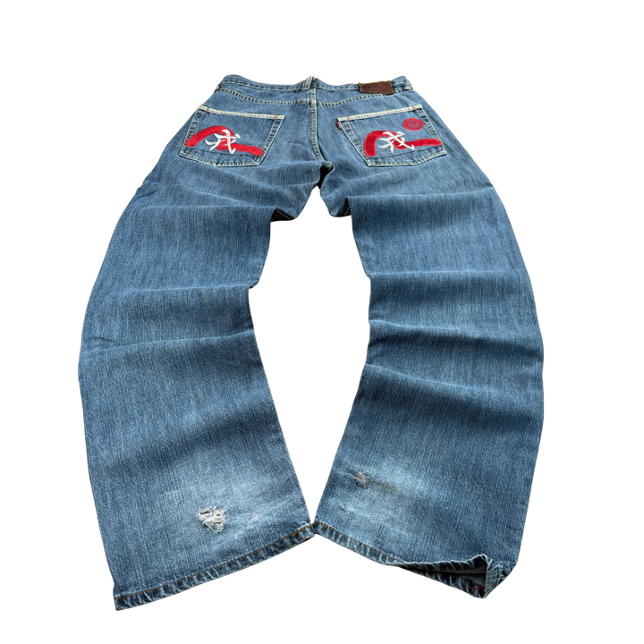 Evisu Vintage Jeans Straight Fit Größe S/M