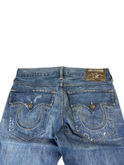 True Religion Big Printed Bootcut Jeans W35/L30