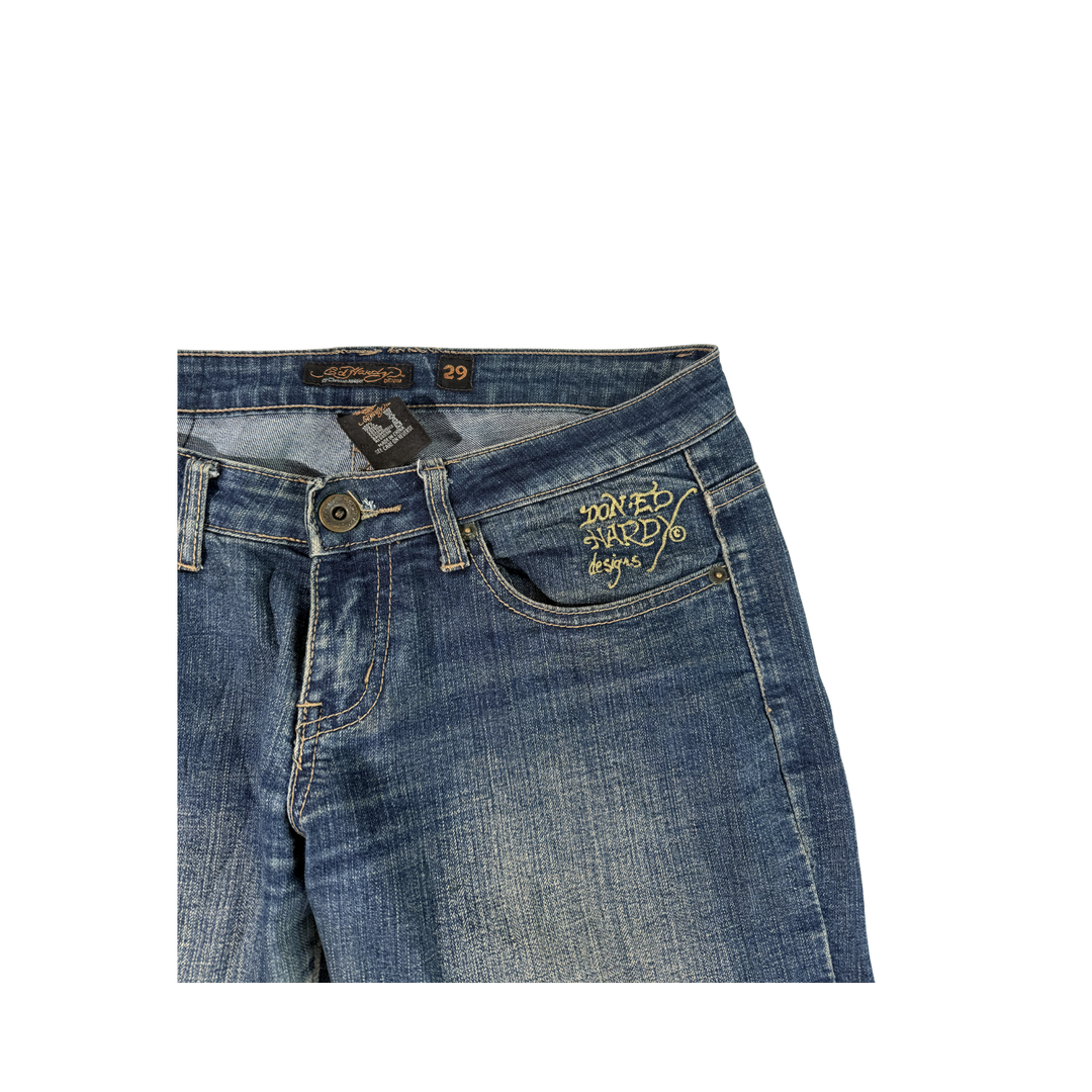 Ed Hardy Vintage Jeans Flared Fit Größe M/L