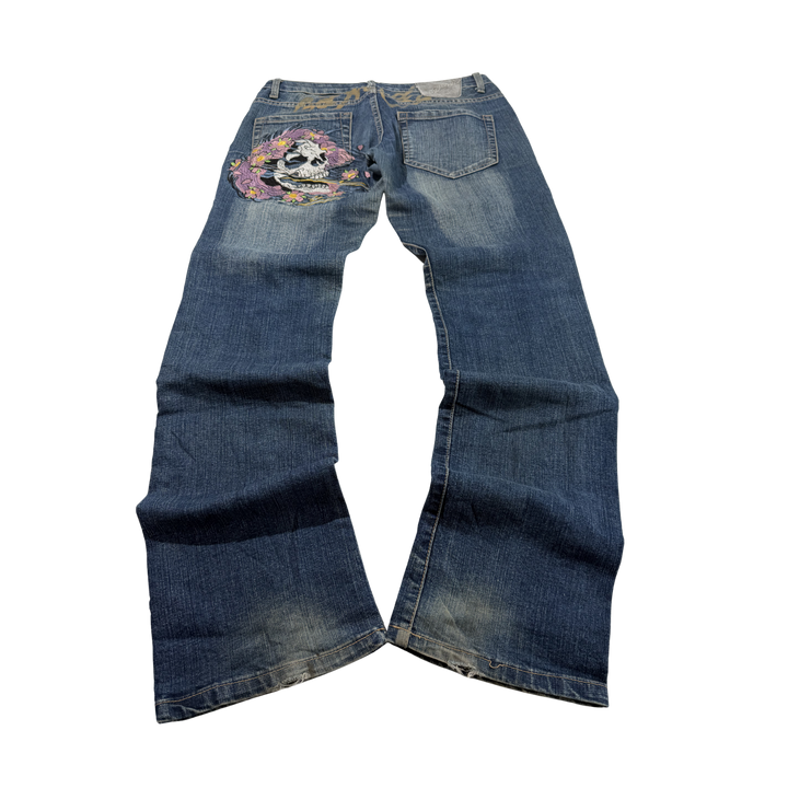 Ed Hardy Vintage Jeans Flared Fit Größe M/L