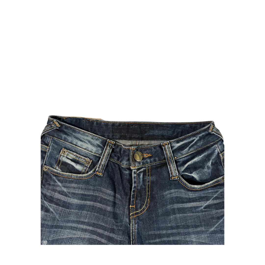 Evisu Vintage Jeans Flared Fit Größe XS/S
