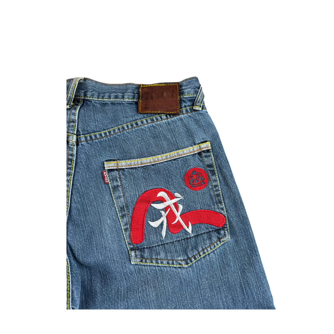 Evisu Vintage Jeans Straight Fit Größe S/M