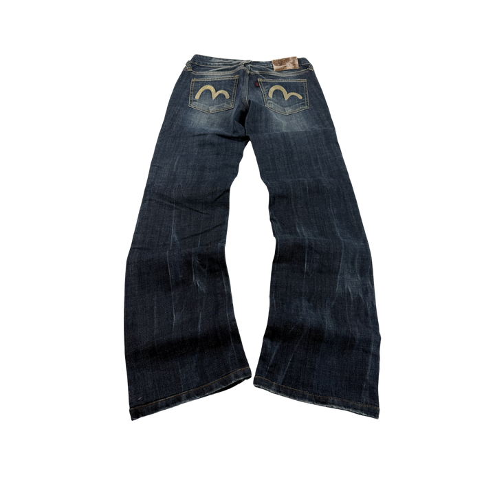 Evisu Vintage Jeans Flared Fit Größe XS/S