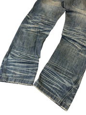 Washed Straight Detailt Jeans W34/L32