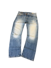 Diesel Washed Straight Ripped Jeans W35/L32