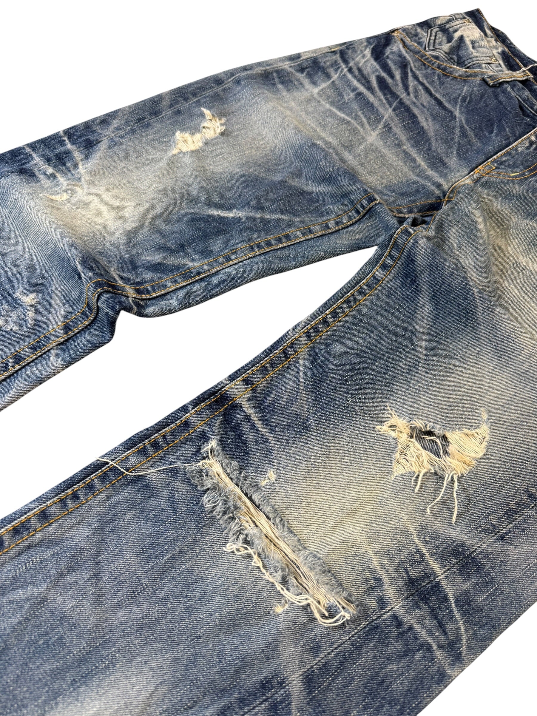 Baggy Washed Ripped Straight W34/L32