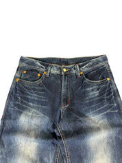 Washed Straight Stacked Jeans W34/L32