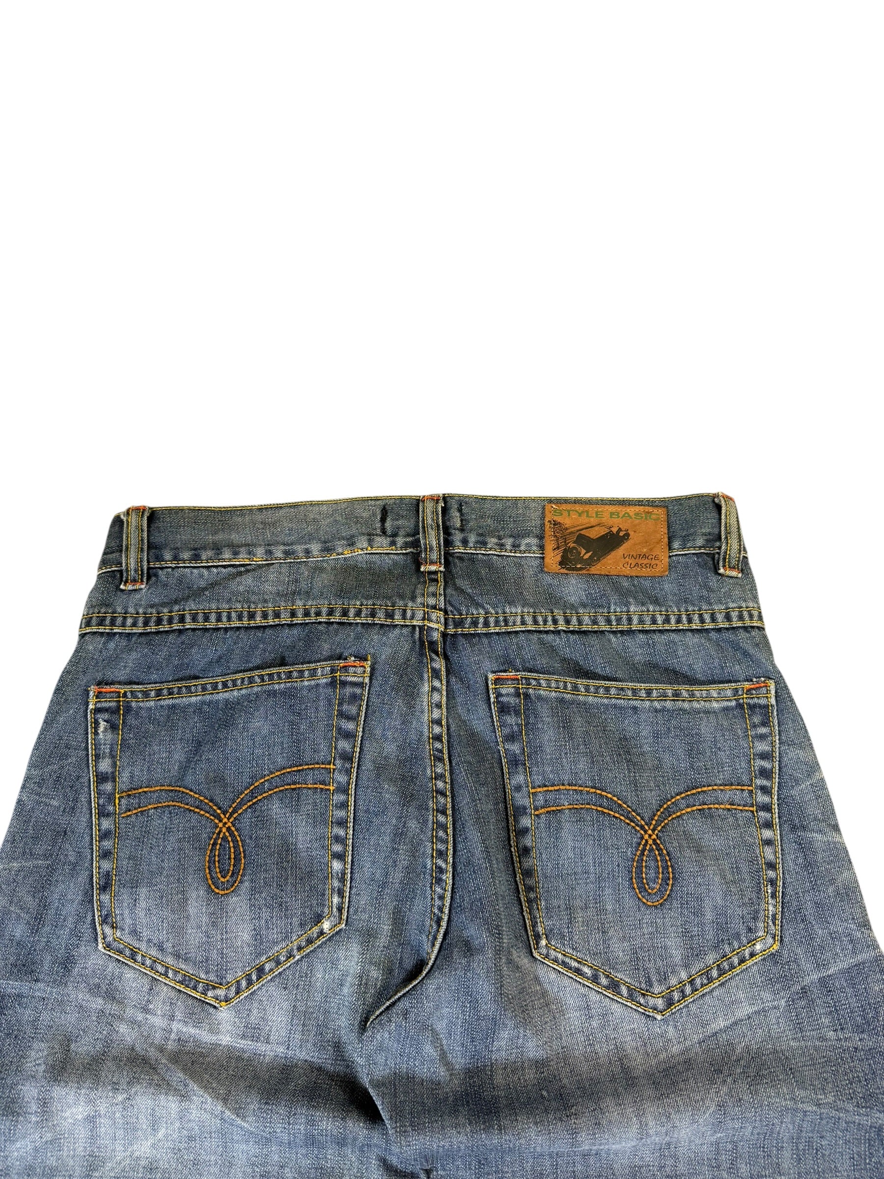 Vintage Japanese Washed Bootcut Jeans W34/L32