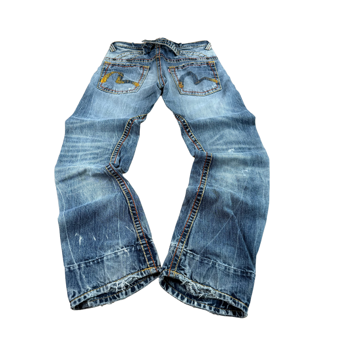 Evisu Vintage Jeans Slim Fit Größe M/L