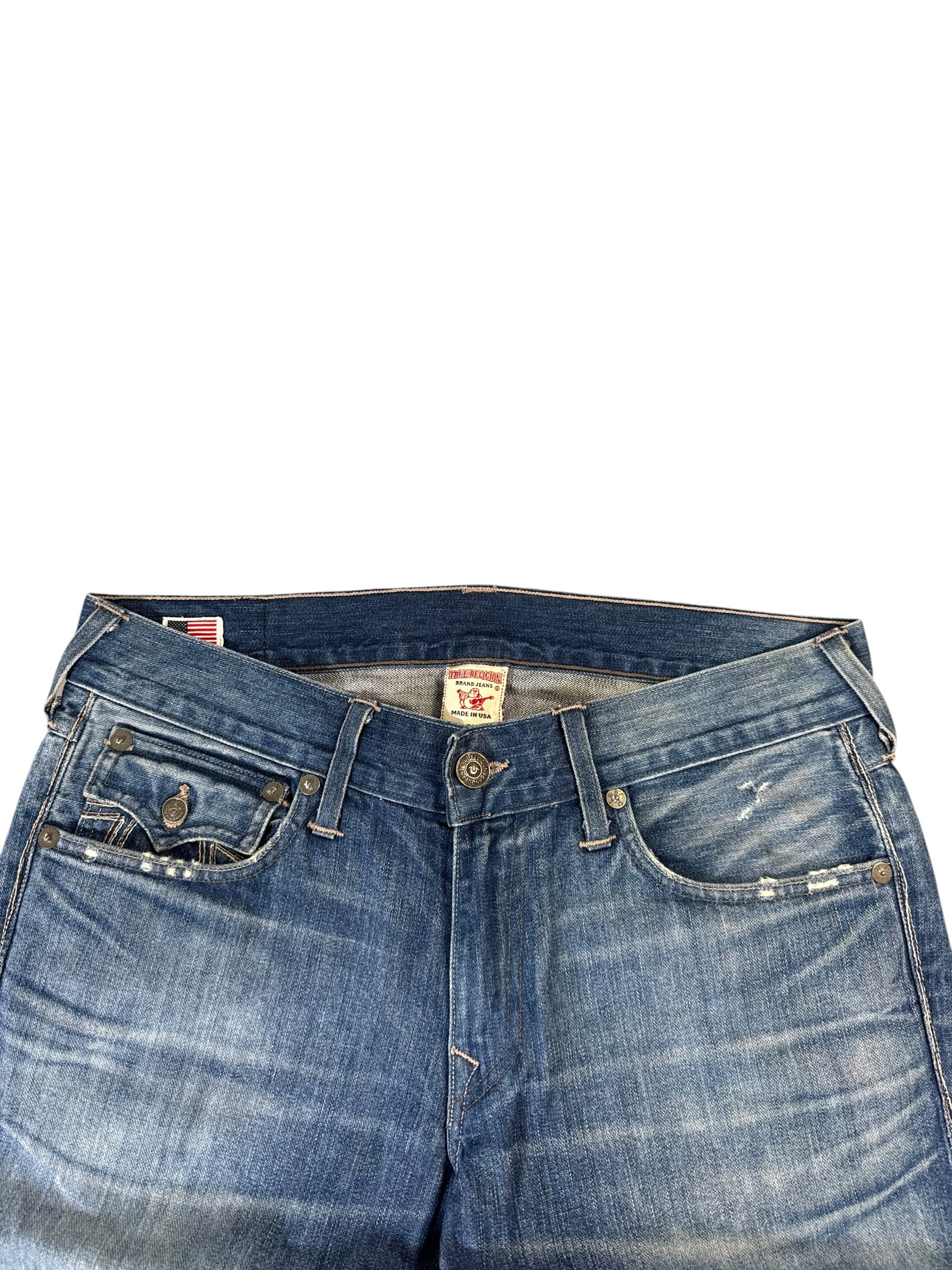 True Religion Big Printed Bootcut Jeans W35/L30