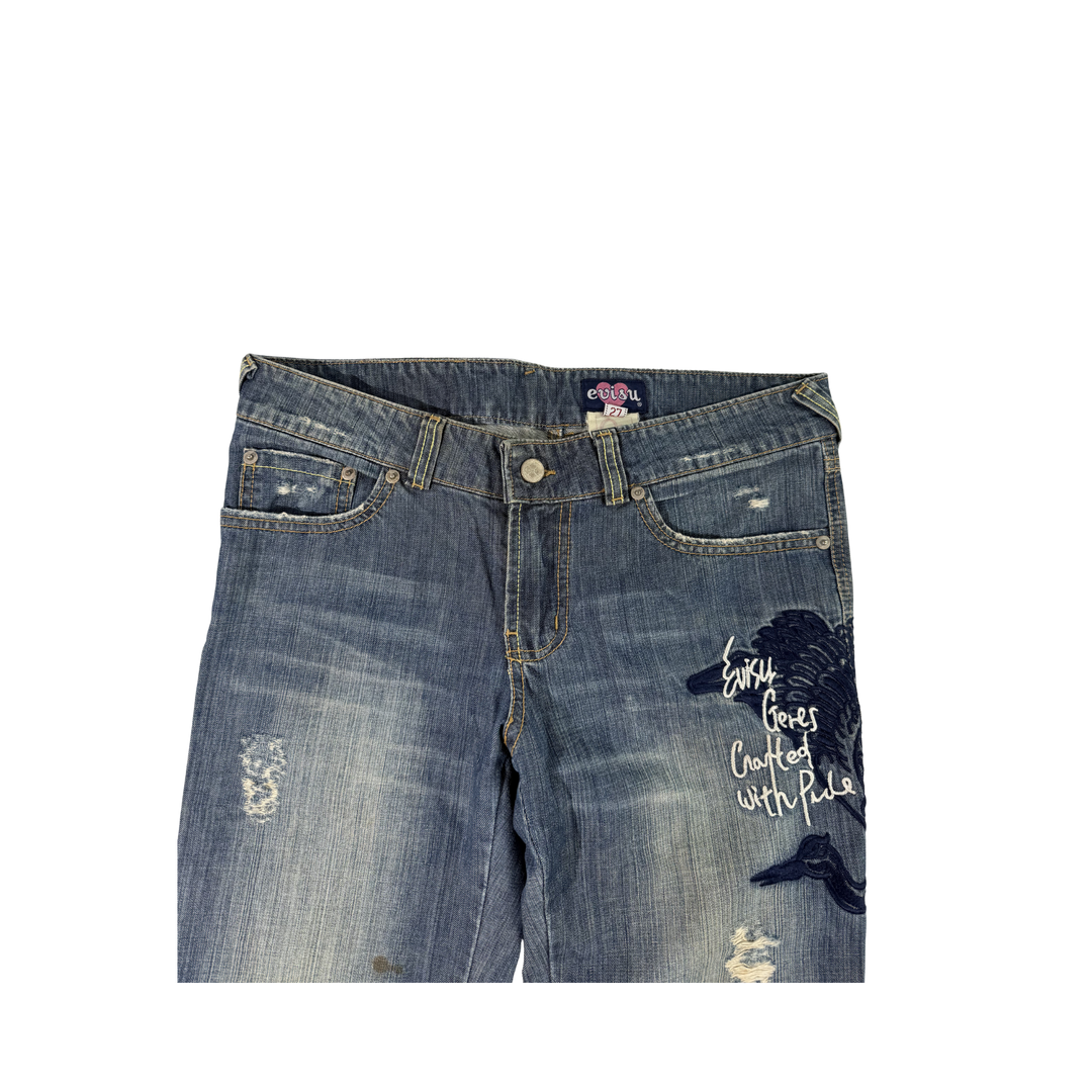 Evisu Vintage Jeans Flared Fit Größe M/L