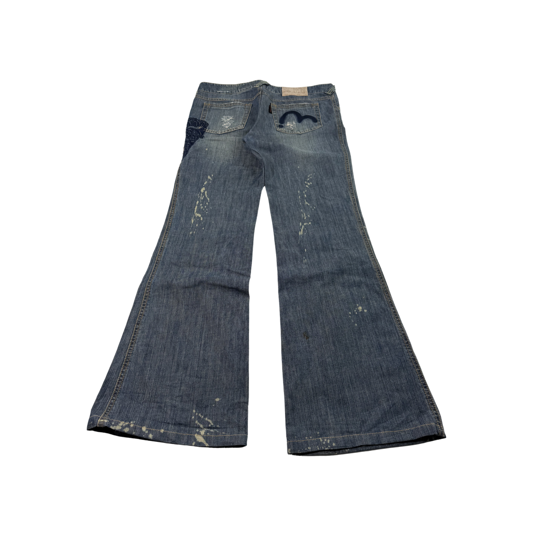 Evisu Vintage Jeans Flared Fit Größe M/L