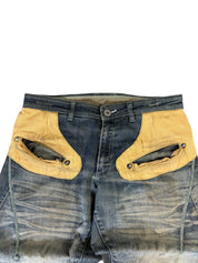 Washed Straight Detailt Jeans W34/L32