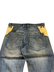 Washed Straight Detailt Jeans W34/L32