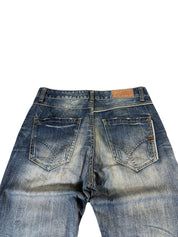Washed Straight Stacked Jeans W33/L34