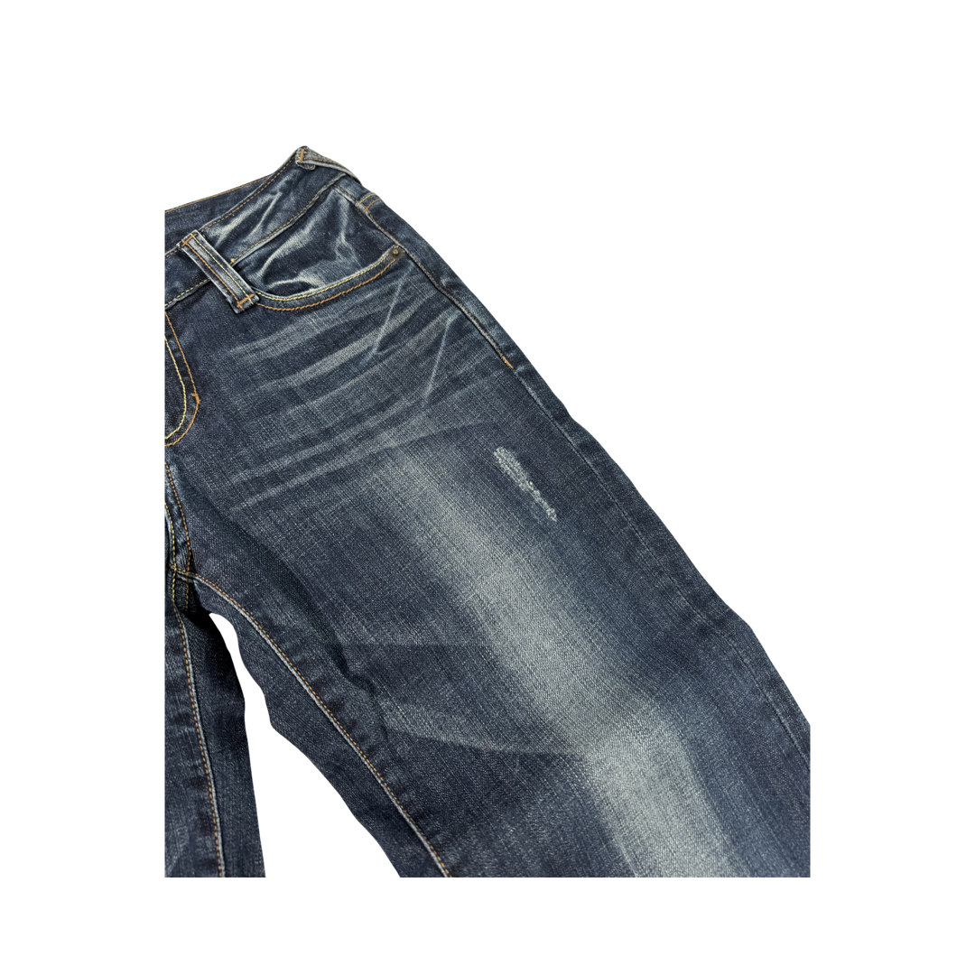 Evisu Vintage Jeans Flared Fit Größe XS/S