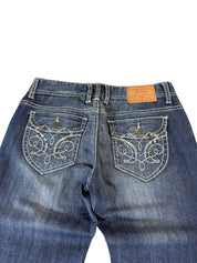 Washed Ripped Y2k Flared Jeans W28/L32