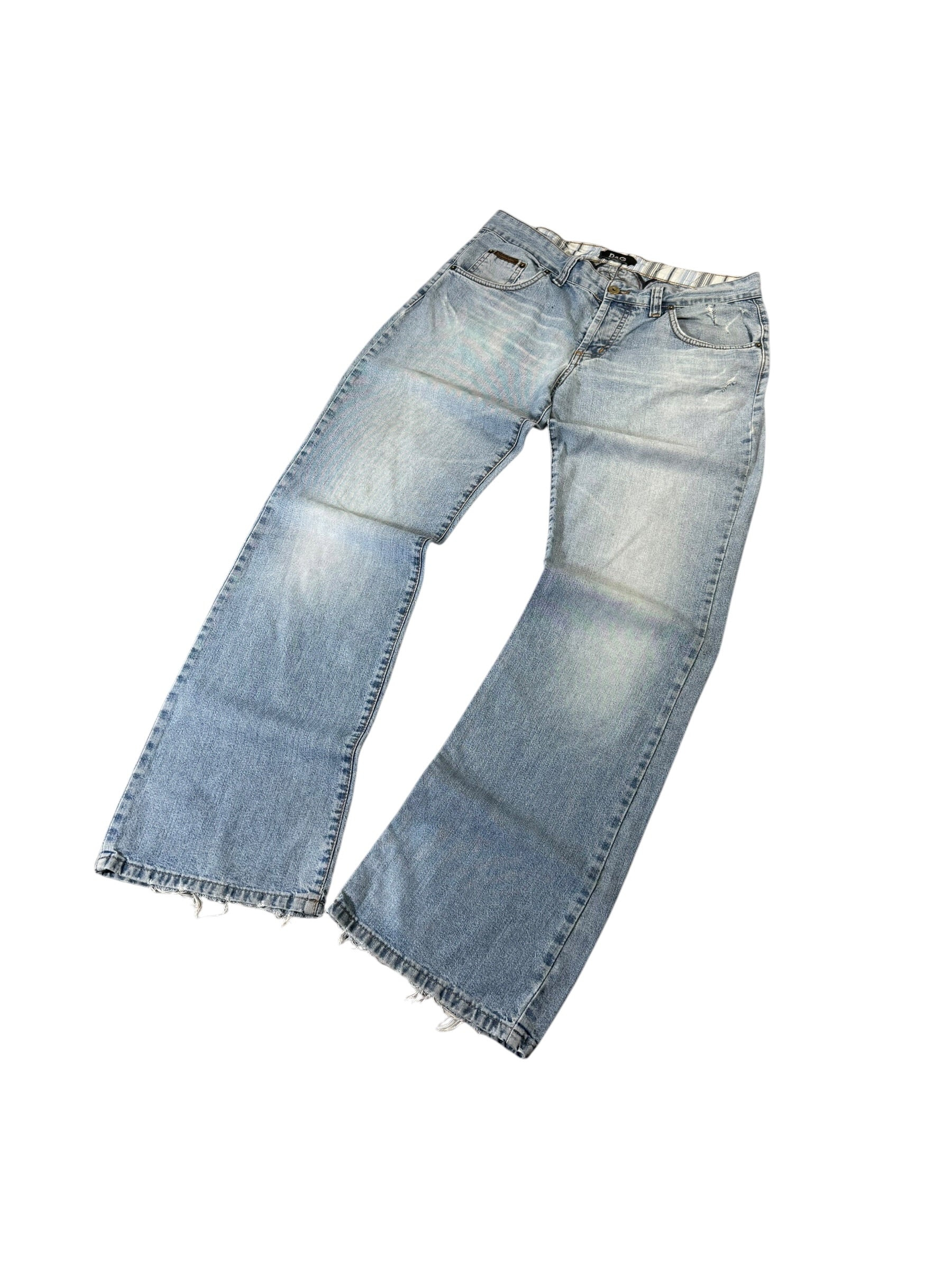 Dolce&Gabbana Big Printed Bootcut Jeans W32/L34