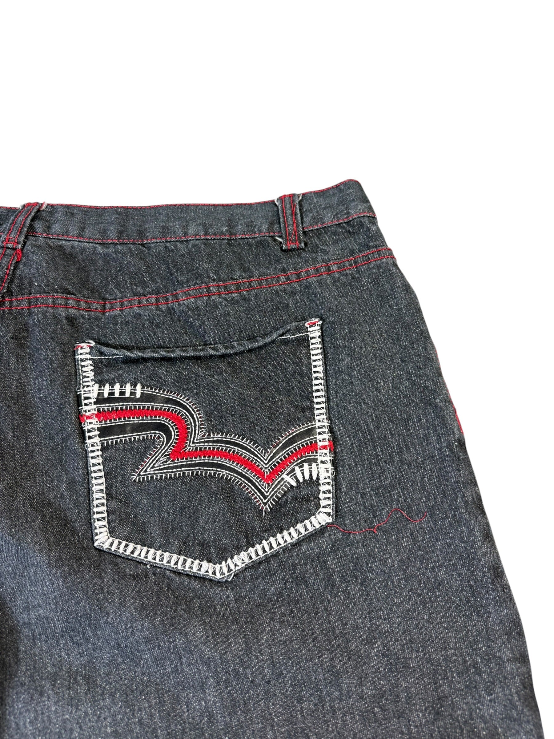 Big printed Straight Japanese Jeans W42/L30