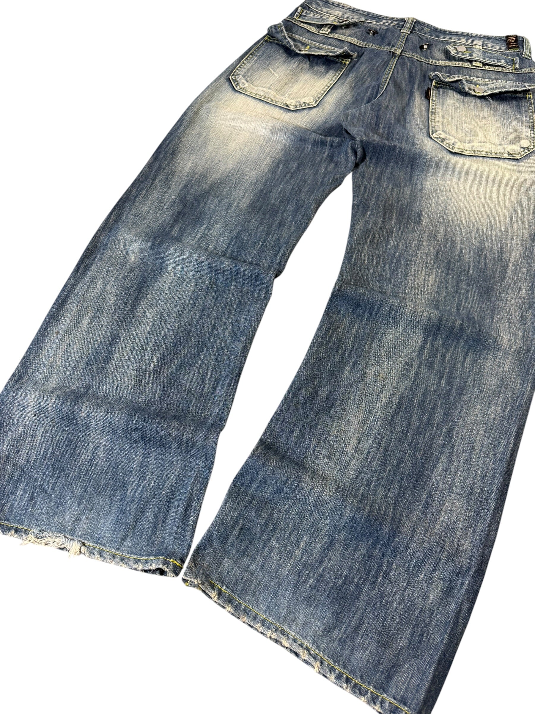 Vintage Washed Japanese Baggy Jeans W34/L32