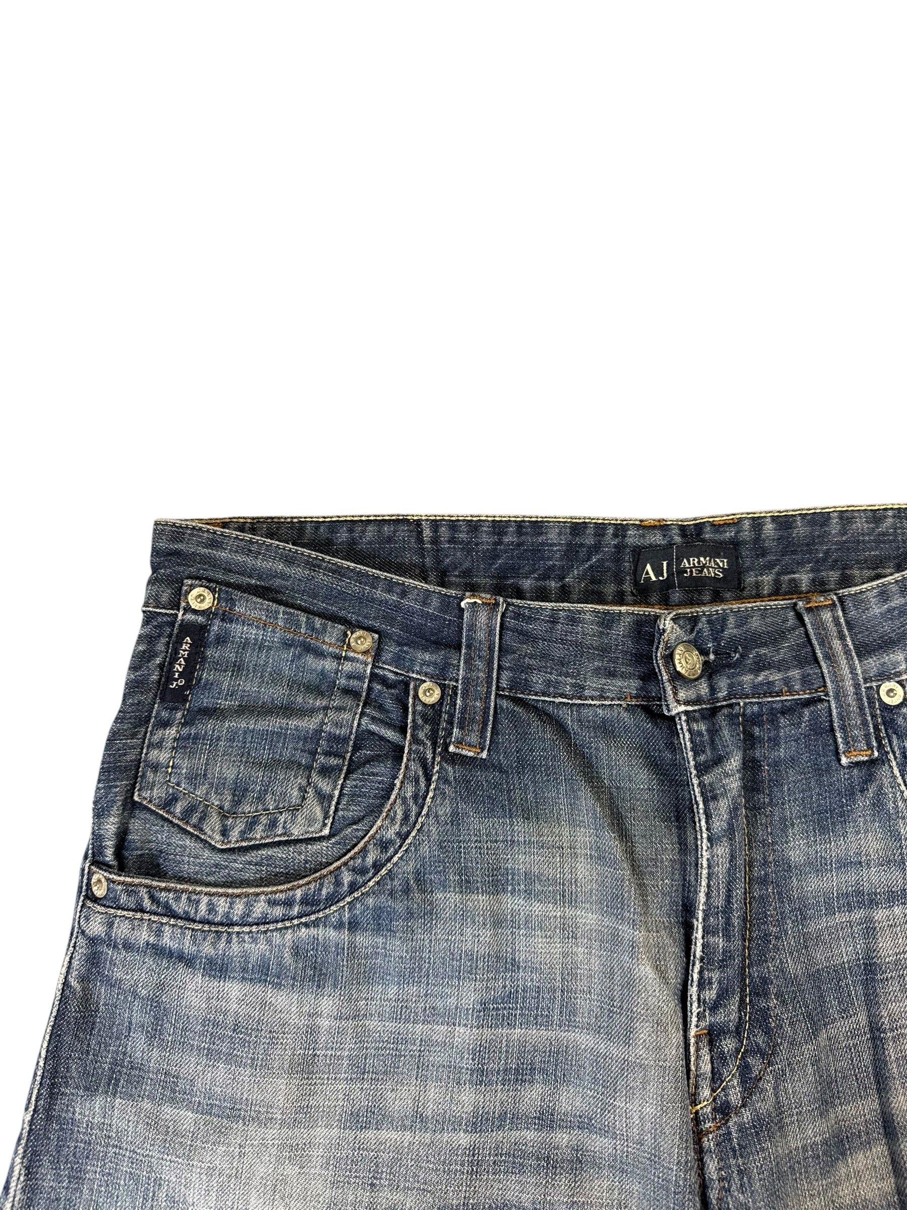 Armani Big Printed Washed Baggy Jeans W34/L28