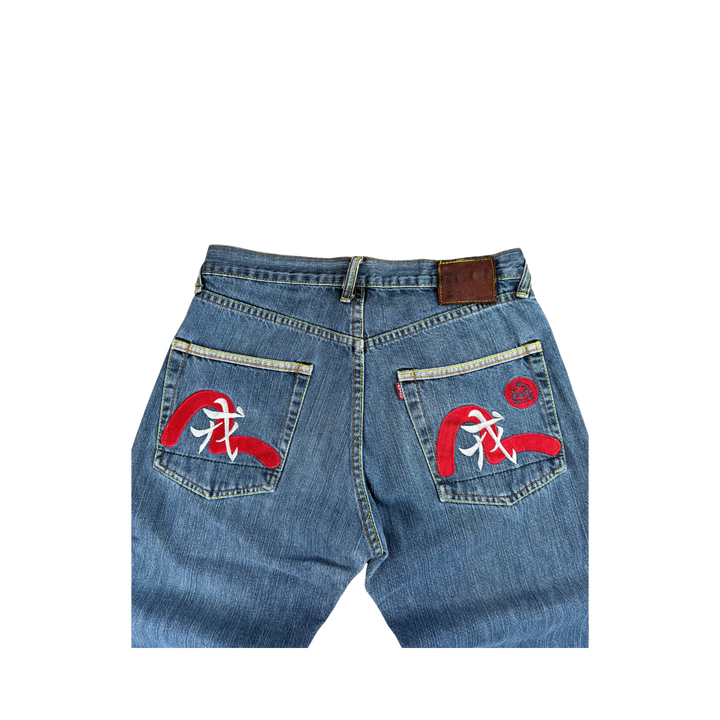 Evisu Vintage Jeans Straight Fit Größe S/M