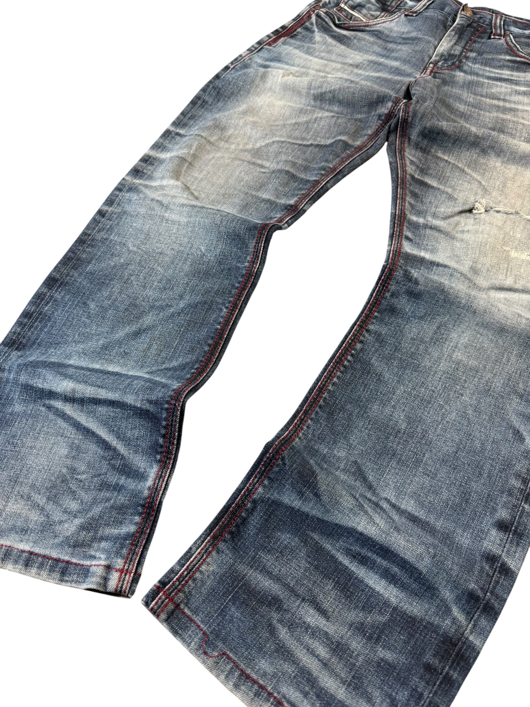 Evisu Washed Straight printed Jeans W33/L33