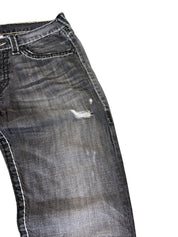 True Religion Washed Ripped Straight Jeans W34/L28