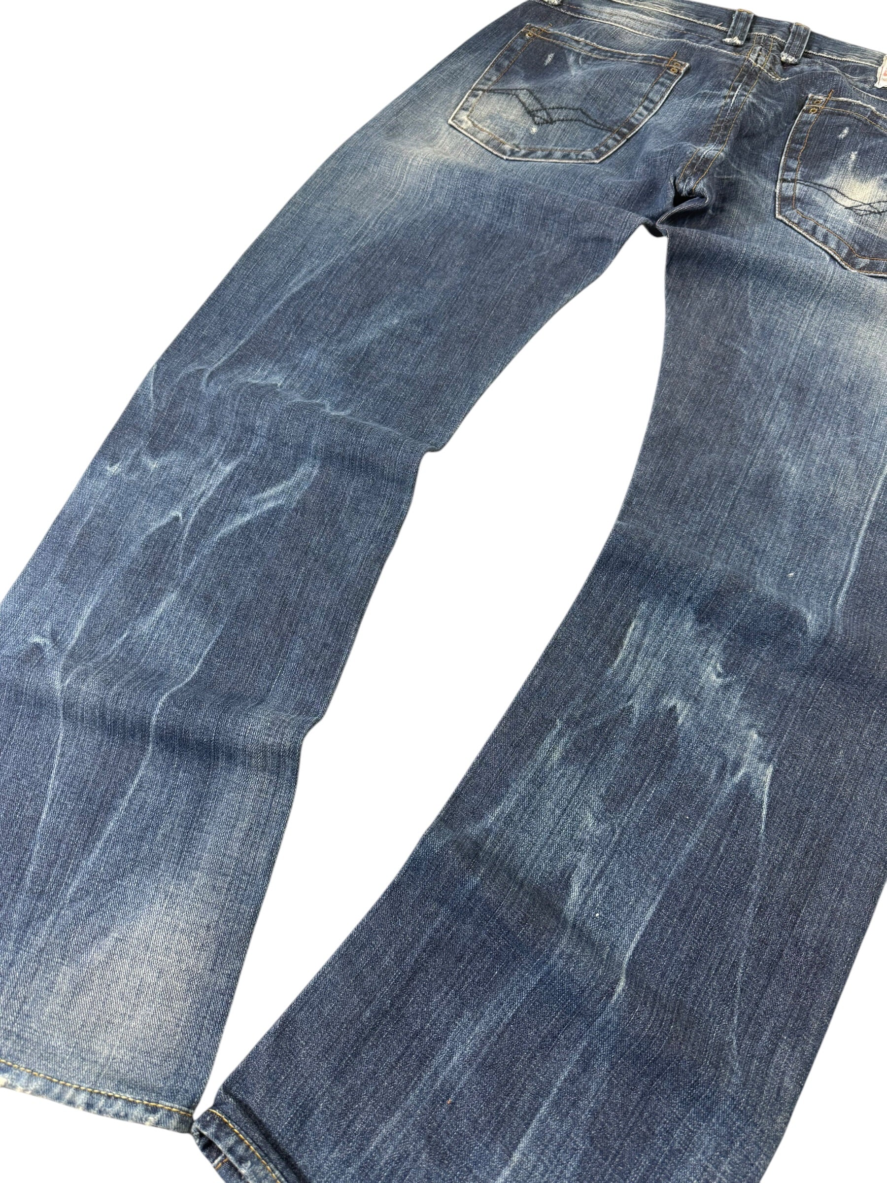 Replay Bootcut Washed Jeans W34/L32