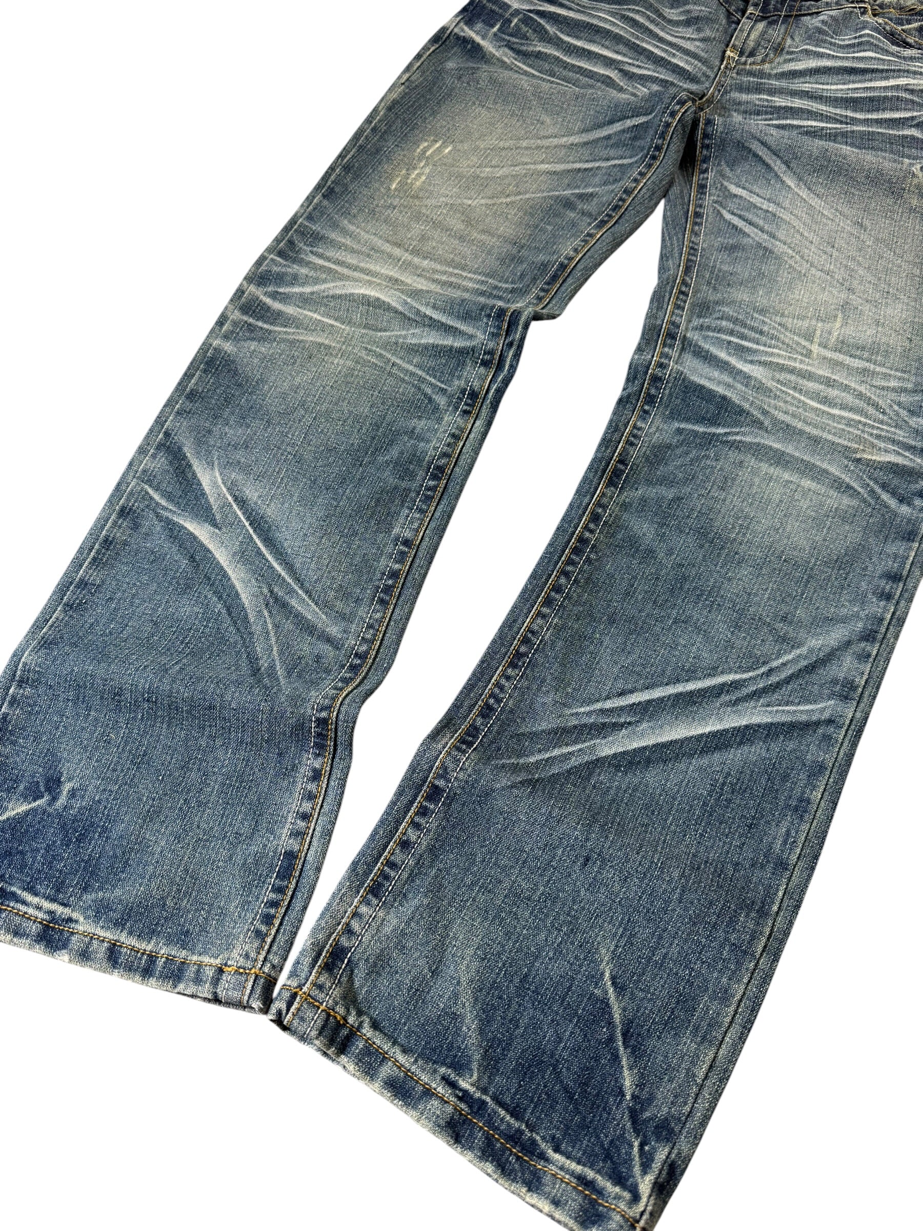 Washed Straight Jeans W28/L32