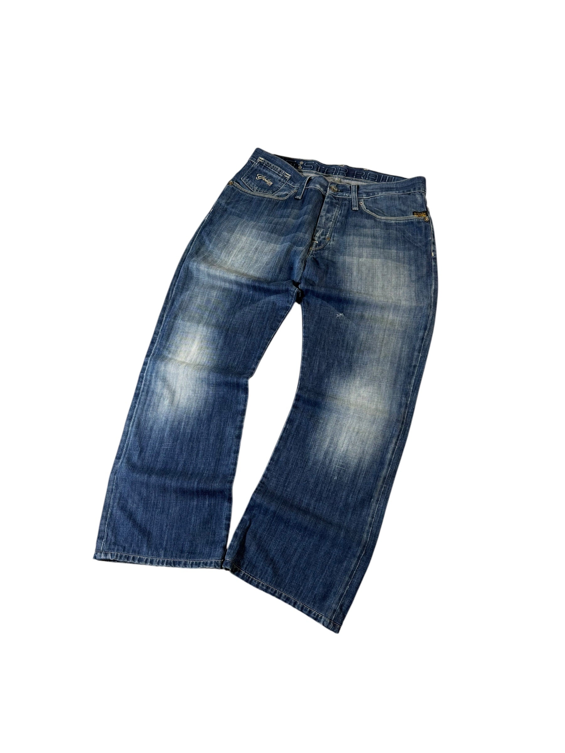 G-Star Printed Bootcut washed Jeans W36/L30