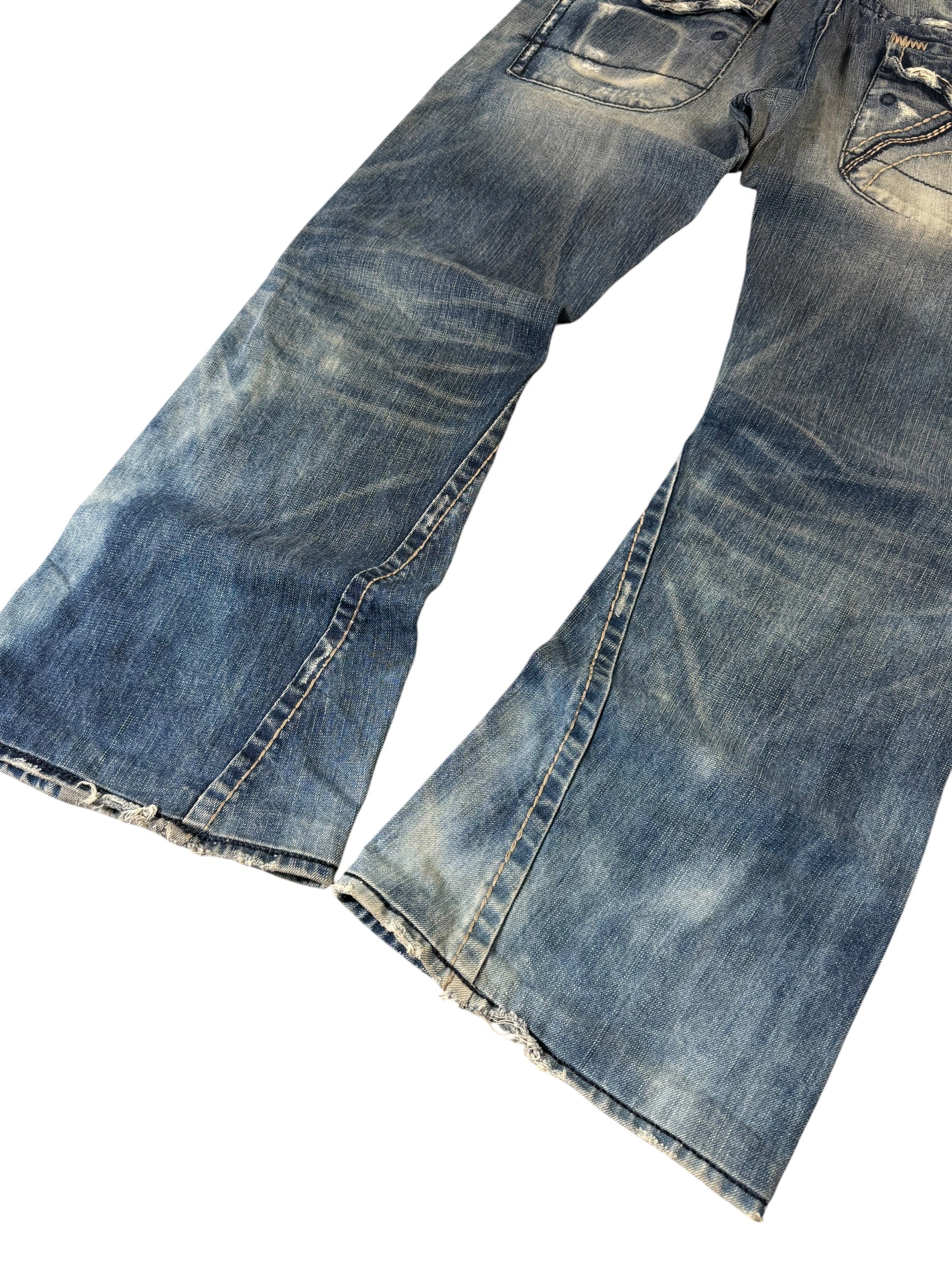 Buckaroo Washed Japanese Flared Jeans W33/L32