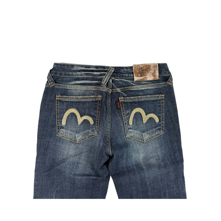 Evisu Vintage Jeans Flared Fit Größe XS/S