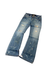 Christian Audigier Y2k big printed Flared Jeans W32/L32