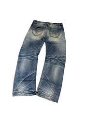 Baggy Washed Ripped Straight W34/L32