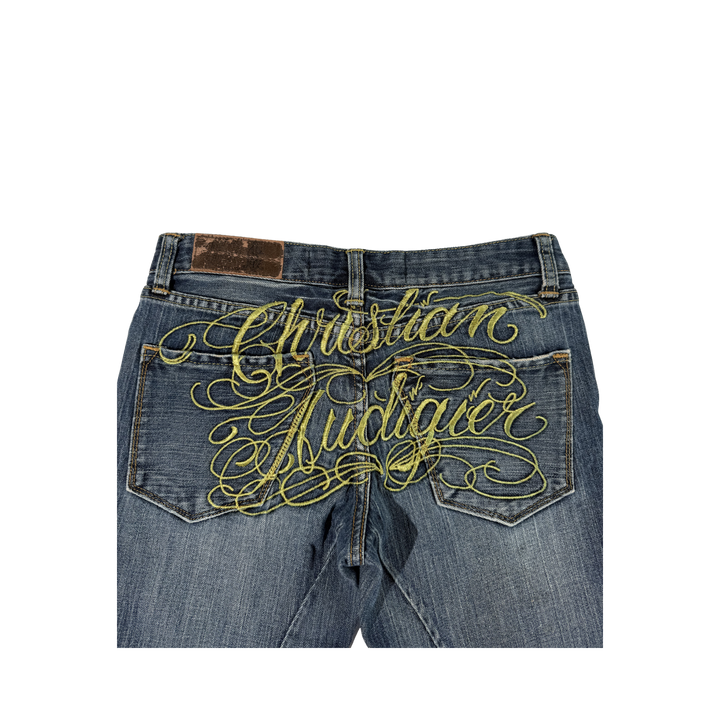 Christian Audiger Vintage Jeans Flared Fit Größe S/M