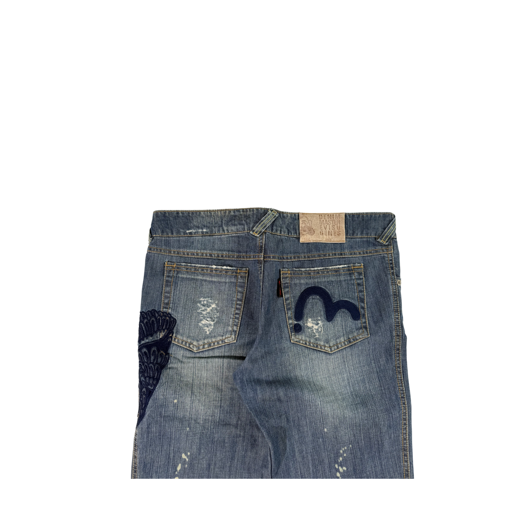 Evisu Vintage Jeans Flared Fit Größe M/L