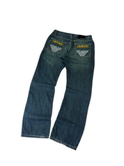 Armani Big Printed Bootcut Jeans W33/L32