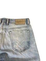 Diesel Washed Straight Ripped Jeans W35/L32